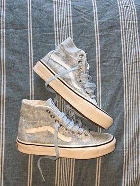 Vans High-Top Sneakers in Light Blue Denim